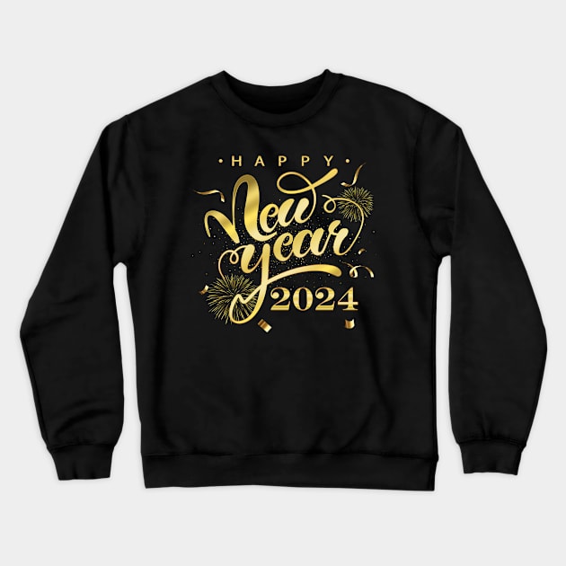 New Year Eve 2024 Family Matching Merry Xmas Christmas 2024 Crewneck Sweatshirt by Gendon Design